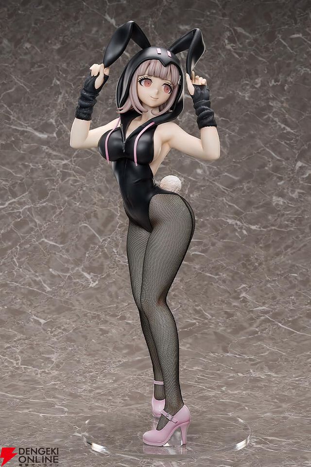 『スーパーダンガンロンパ2』七海千秋がドでかい1/3スケール、全高約59.5cmでフィギュア化。いろんなところをじっくり見たくなるバニー衣装も魅力