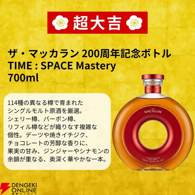 30万円超えのザ・マッカラン200周年ボトルを7,980円で狙えるウイスキーくじ『黄金の強運みくじ』が販売開始