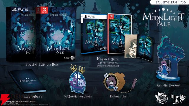 全編手描きアニメーションで描かれるサバイバルホラー『Moonlight Pale』今冬発売。少女たちの悪夢が幕を開ける