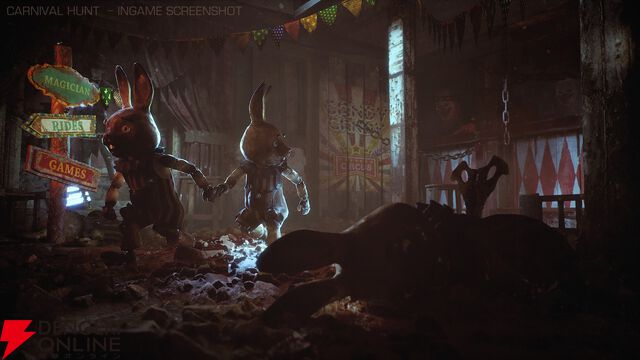 怪物vsゼンマイ仕掛けのウサギ！ 1対5の一人称視点非対称ホラー『Carnival Hunt』オープンプレイテストが7/4より実施