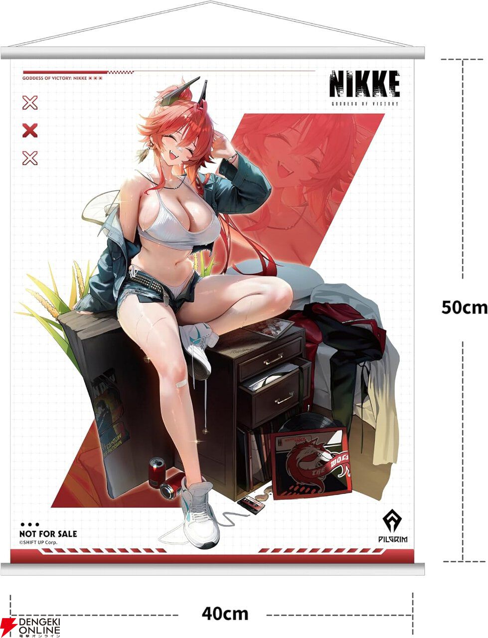 『勝利の女神：NIKKE』フィギュア“レッドフード：レトロデイズ”は再現された台座も見どころ。タペストリー付きの豪華版も予約受付中