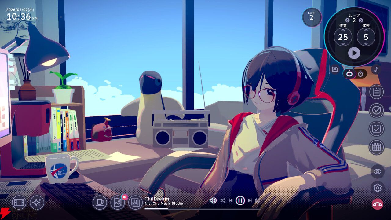 作業用AVG『Chill with You：Lo-Fi Story』にカウントアップタイマーが実装。『ユウゴウパズル』との期間限定Steamバンドルも