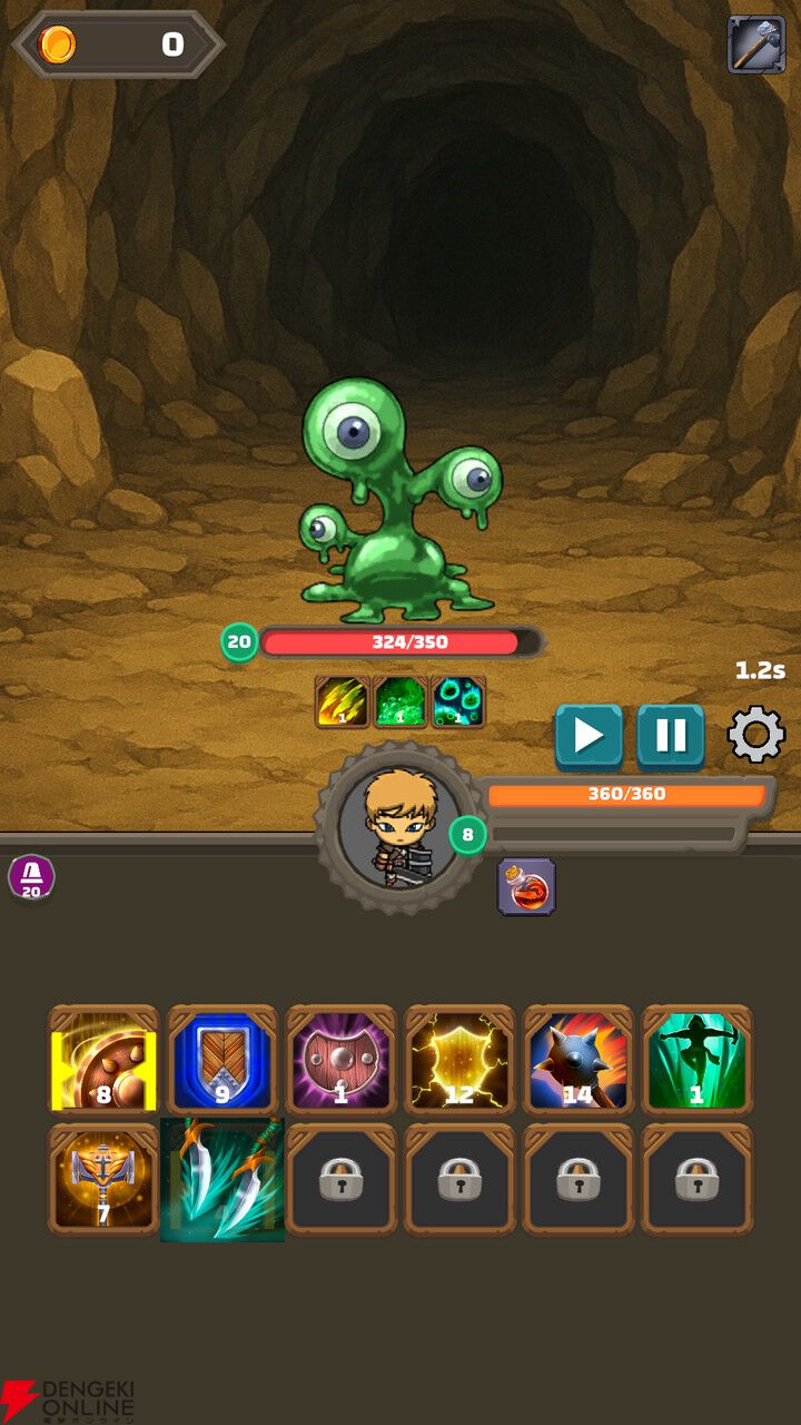 スキル配置が勝敗をわける！ 高速オートバトル×デッキ構築RPG『ザクザクスラッシュ』スマホ向けに配信開始