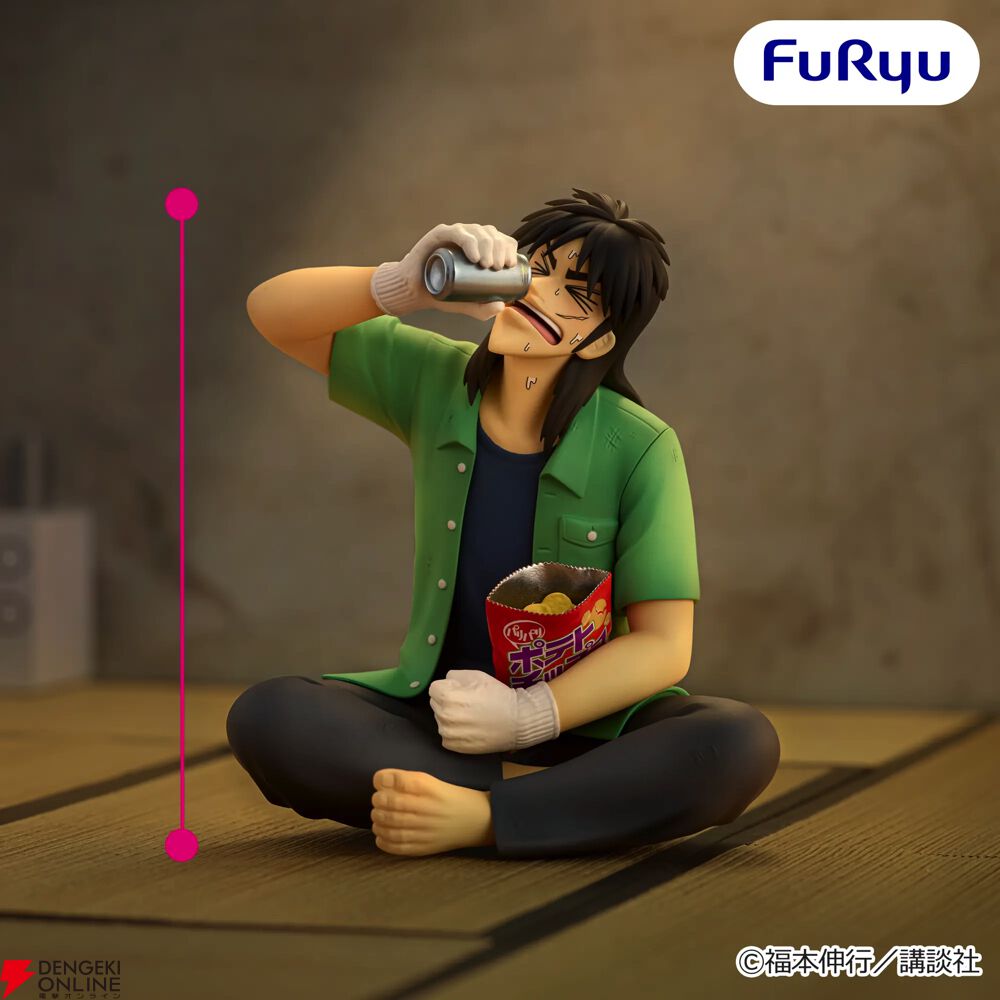 カイジ】ぬーどるストッパーフィギュアにカイジが登場！ ビールとお