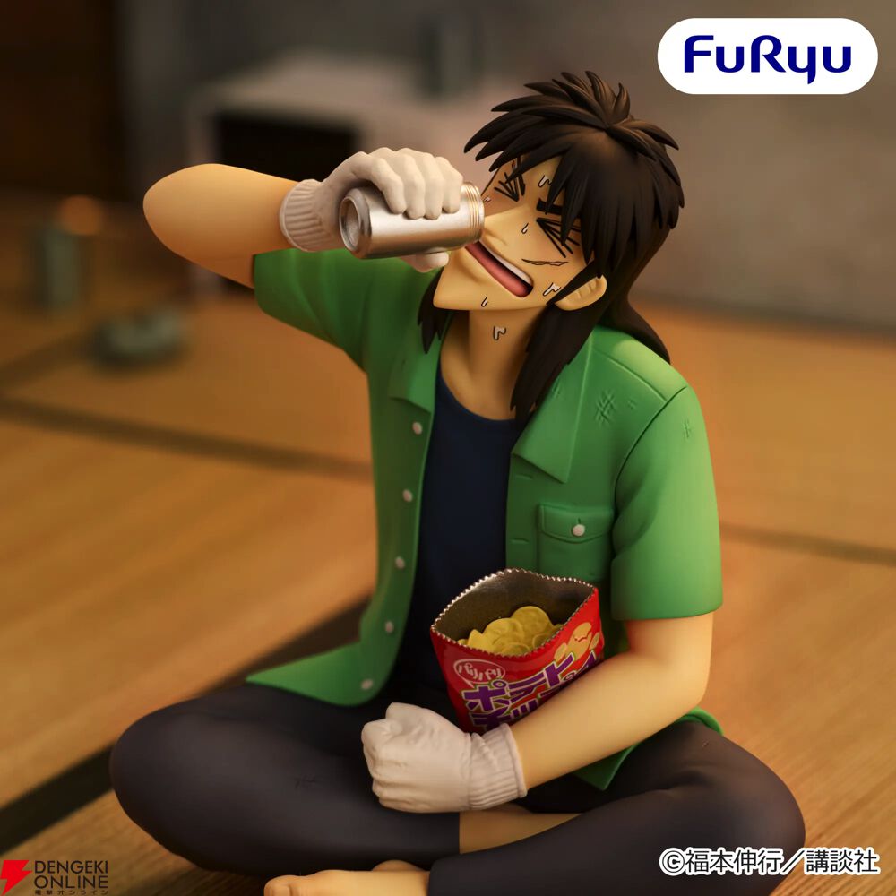 カイジ ぬーどるストッパー フィギュア ぬースト 伊藤開司 8個セット カイジ】ぬーどるストッパーフィギュアにカイジが登場！ ビールとお