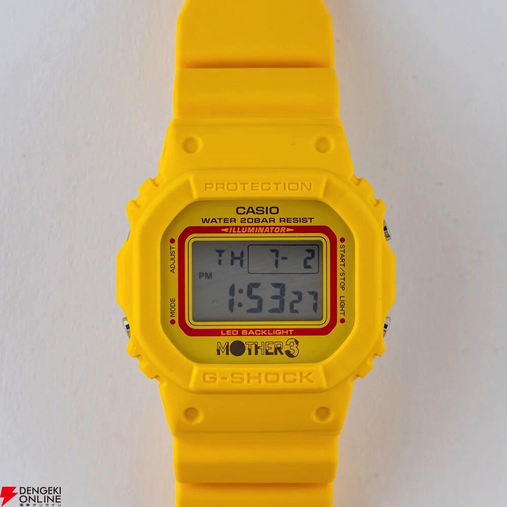 MOTHER3』20周年記念のG-SHOCKが発売決定。ひまわり畑カラーに