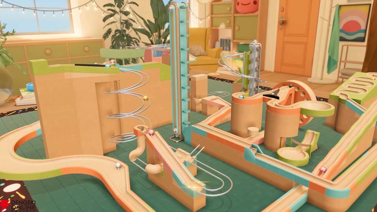 からくり装置×Lo-fiサウンド。癒やしのマーブルラン構築シム『Cozy Marbles ビー玉コロコロ大作戦』Steamで8/21リリース