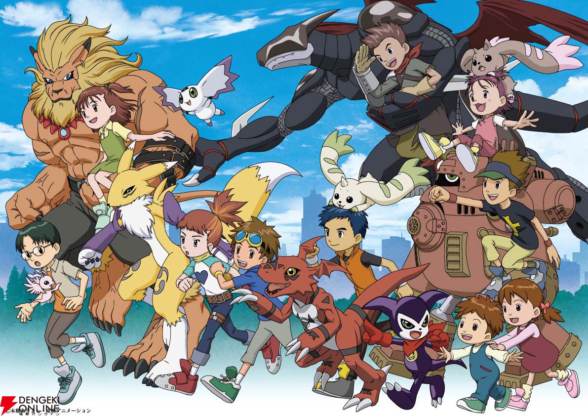 デジモンテイマーズ』25周年記念！ 総勢20キャラ集合の新規イラスト