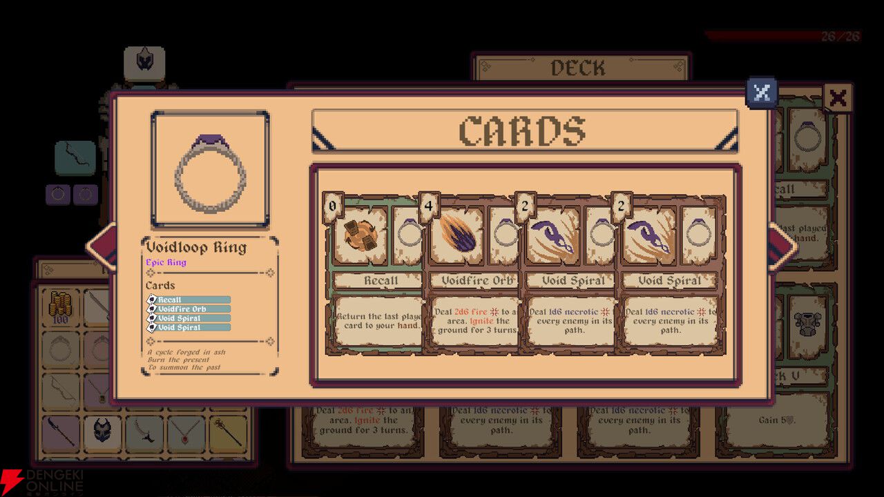 装備したアイテムが手札になる。TRPG風タクティカルデッキ構築ローグライト『Lootdeck』Steamストアページ公開