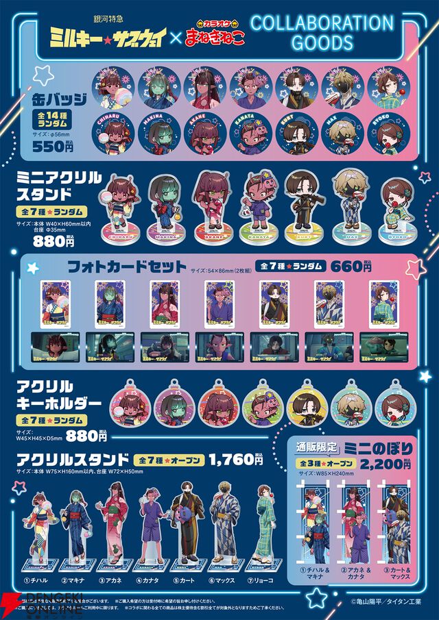 アニメ『銀河特急 ミルキー☆サブウェイ』まねきねこコラボ