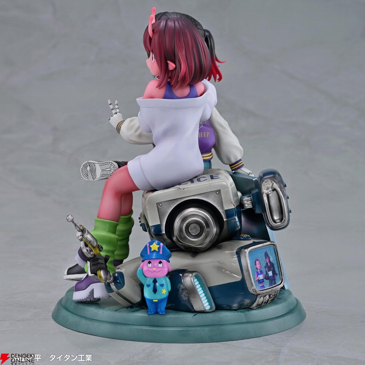 『銀河特急ミルキー☆サブウェイ』新作フィギュアの作り込みがすごい。寄り添うチハル＆マキナ、O.T.A.M.やポッピーくんが配された台座など世界観が凝縮