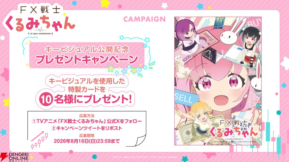 アニメ『FX戦士くるみちゃん』2026年10月放送決定！ 追加キャストに
