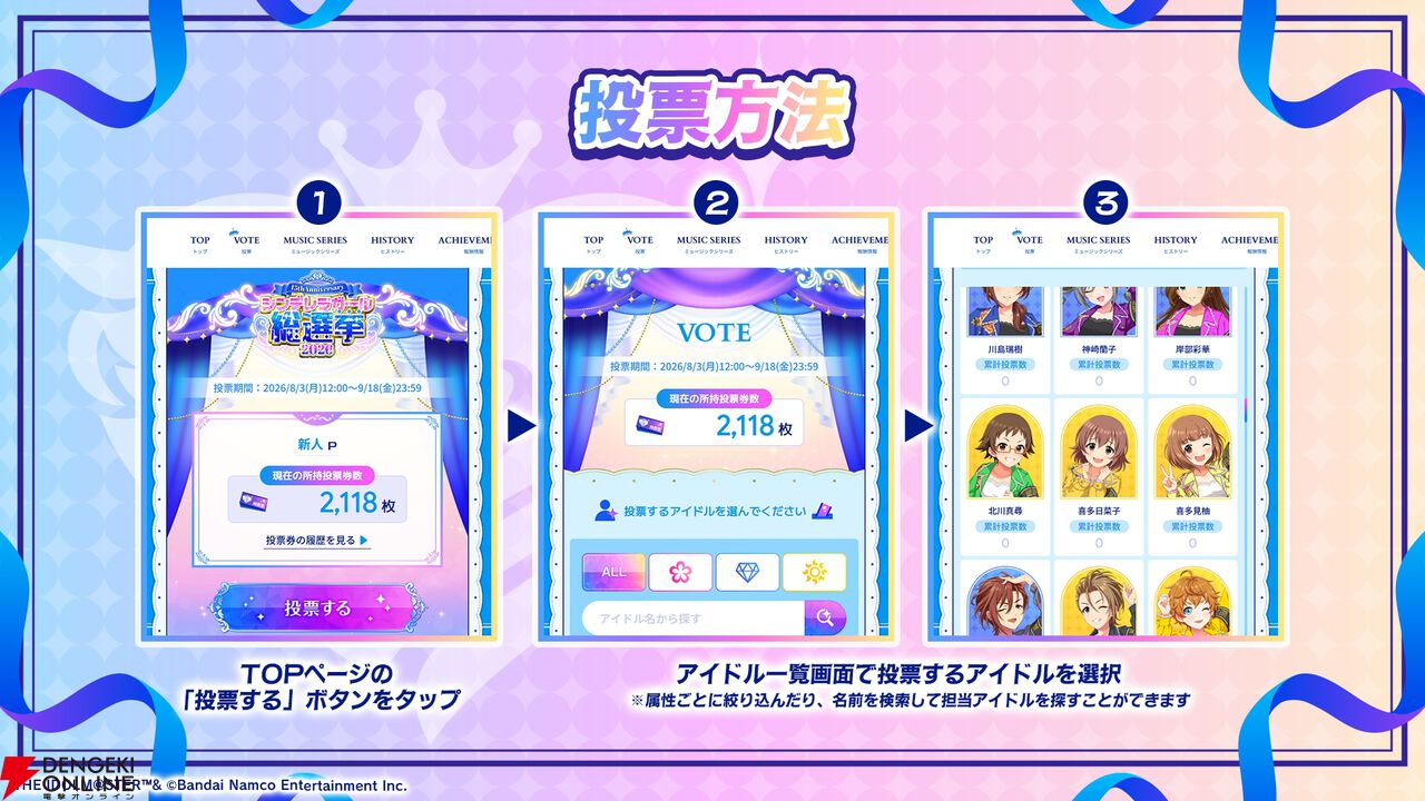 『アイドルマスター シンデレラガールズ（デレマス）』シンデレラガール総選挙2026