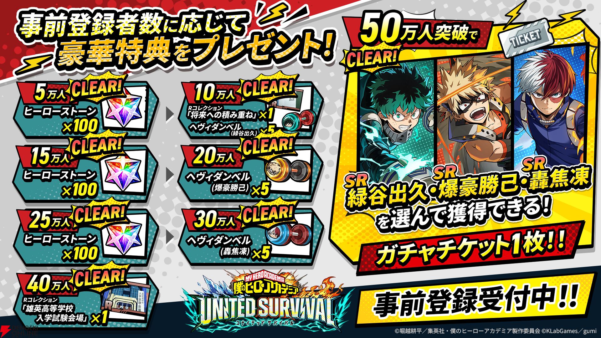 『僕のヒーローアカデミア UNITED SURVIVAL（ヒロサバ）』