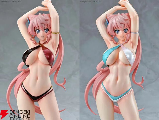 『戦姫絶唱シンフォギアXV』マリアの抜群のスタイルをビキニがさらに彩る。新作フィギュアはデザインが異なる2種展開、どちらが好み？