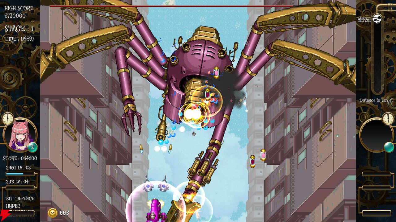 Switch Stg <画像3/8>「雑魚敵にもいる意味を」――なぜ『バウンティシスターズ』がSTGファンの心をつかんだのか、ピクセル代表と話して見えてきた【電撃 ...