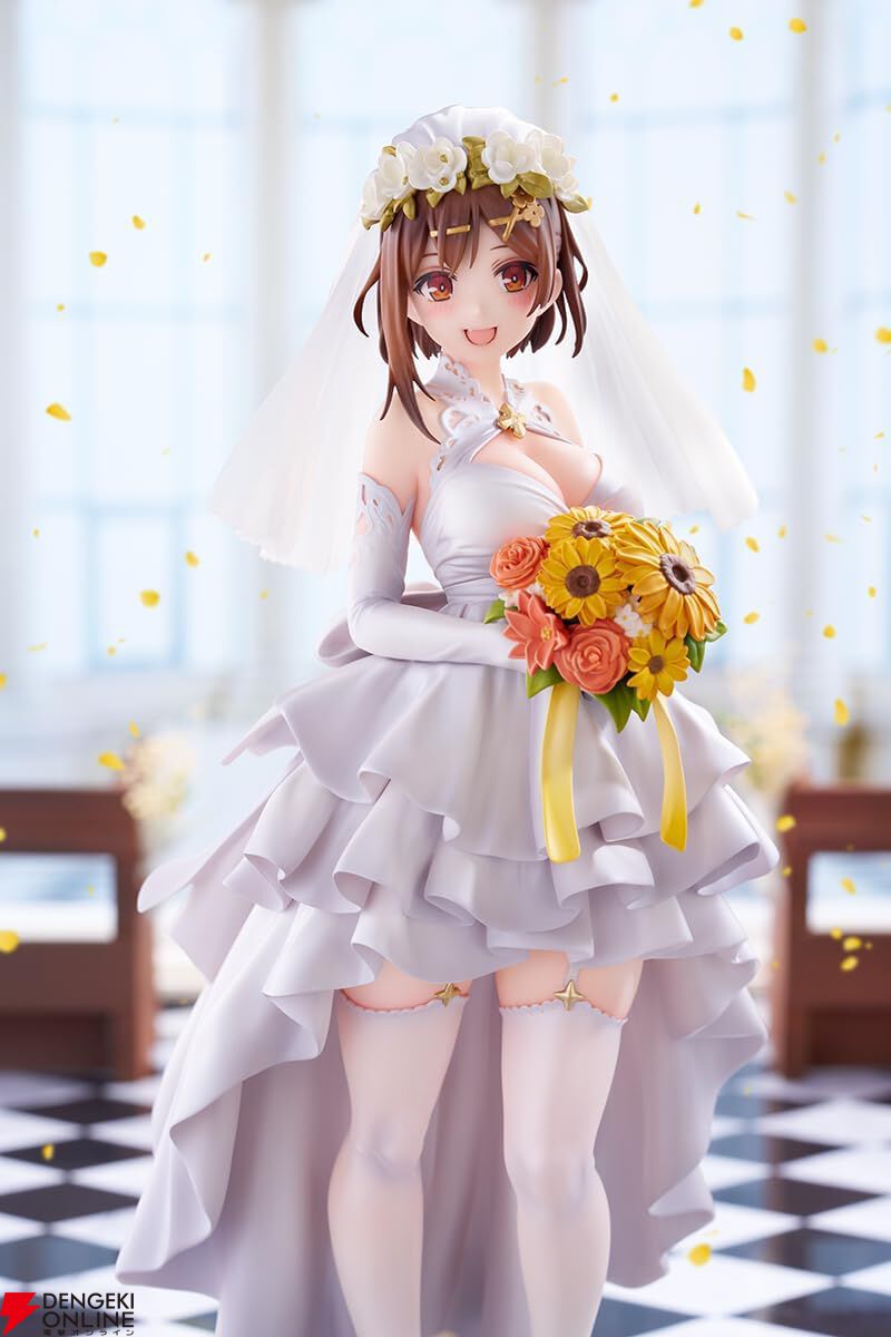 『ライザのアトリエ3』ライザがウェディングドレス姿でフィギュア化! 幾重にも重なるドレープと彩り豊かなブーケの造形美