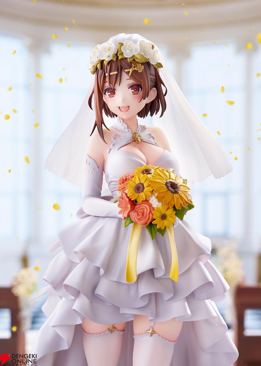 『ライザのアトリエ3』ライザがウェディングドレス姿でフィギュア化! 幾重にも重なるドレープと彩り豊かなブーケの造形美