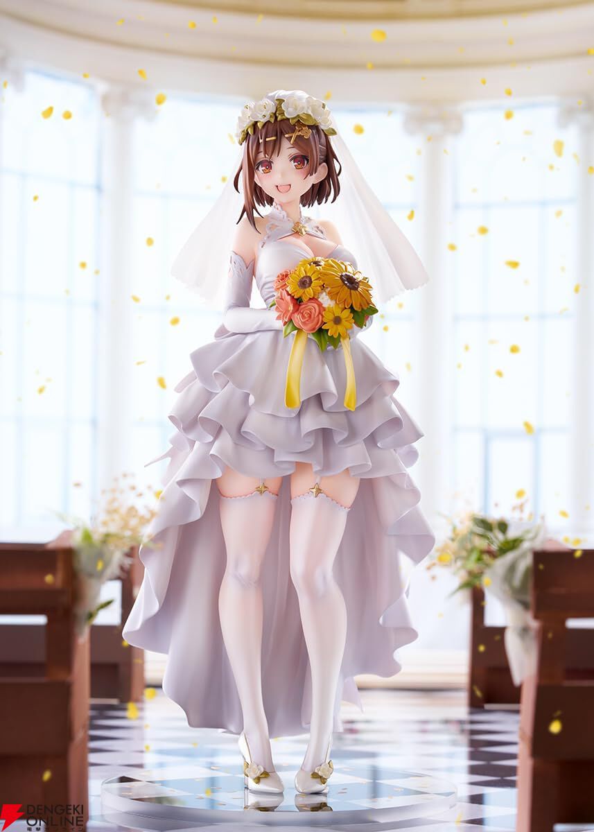 『ライザのアトリエ3』ライザがウェディングドレス姿でフィギュア化! 幾重にも重なるドレープと彩り豊かなブーケの造形美