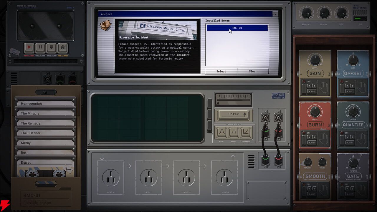 病院を襲った惨劇の真相とは？ 波形パズル『The Lacuna Tapes：Analog Signal Archive』Steamストアページ公開
