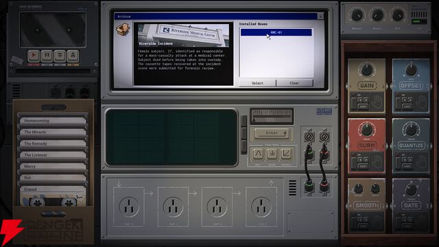 病院を襲った惨劇の真相とは？ 波形パズル『The Lacuna Tapes：Analog Signal Archive』Steamストアページ公開