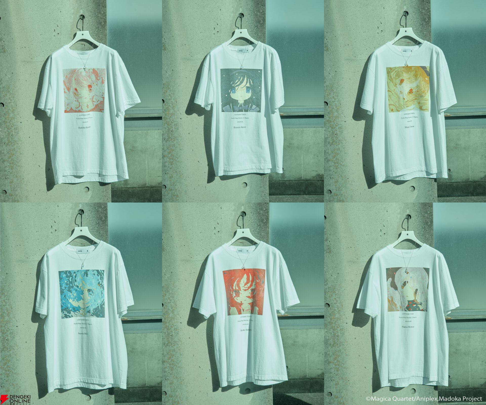 【未開封】CONVERSE TOKYO まどマギ まどか・さやか Tシャツ 2着 まどマギ×CONVERSE TOKYO】初のコラボ開催。描き下ろしTシャツ、ソウル