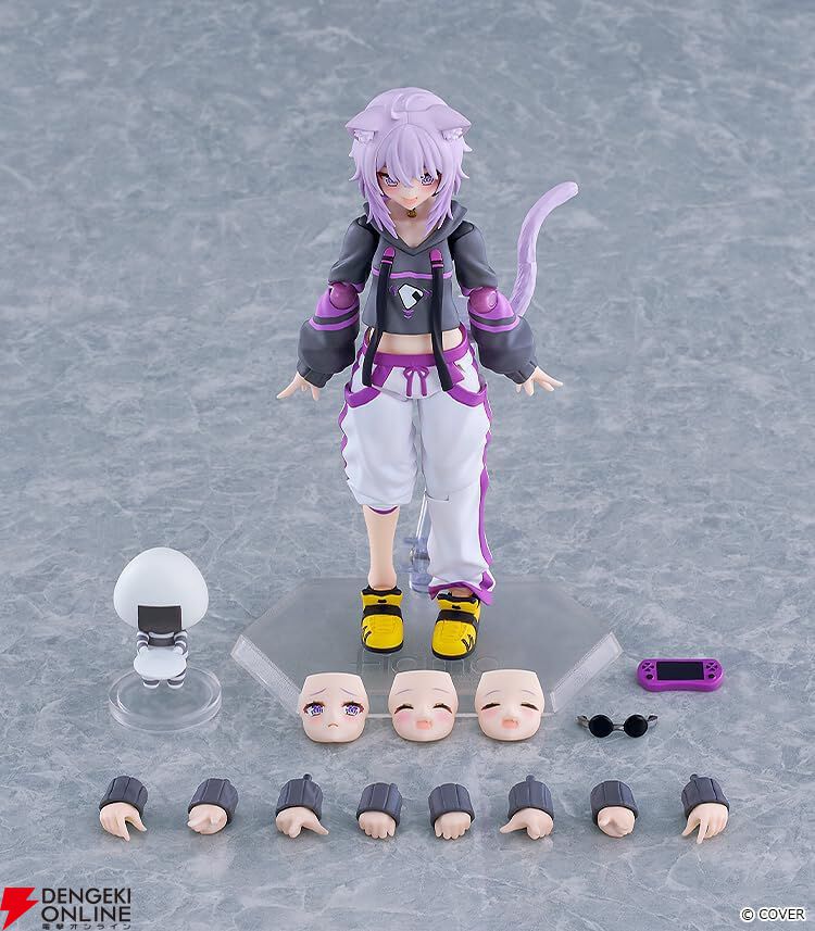 【ホロライブ】猫又おかゆのfigmaが登場。表情は全4種、おにぎりゃーなどオプションパーツも充実