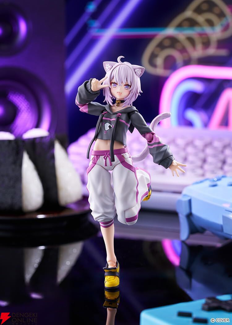 【ホロライブ】猫又おかゆのfigmaが登場。表情は全4種、おにぎりゃーなどオプションパーツも充実