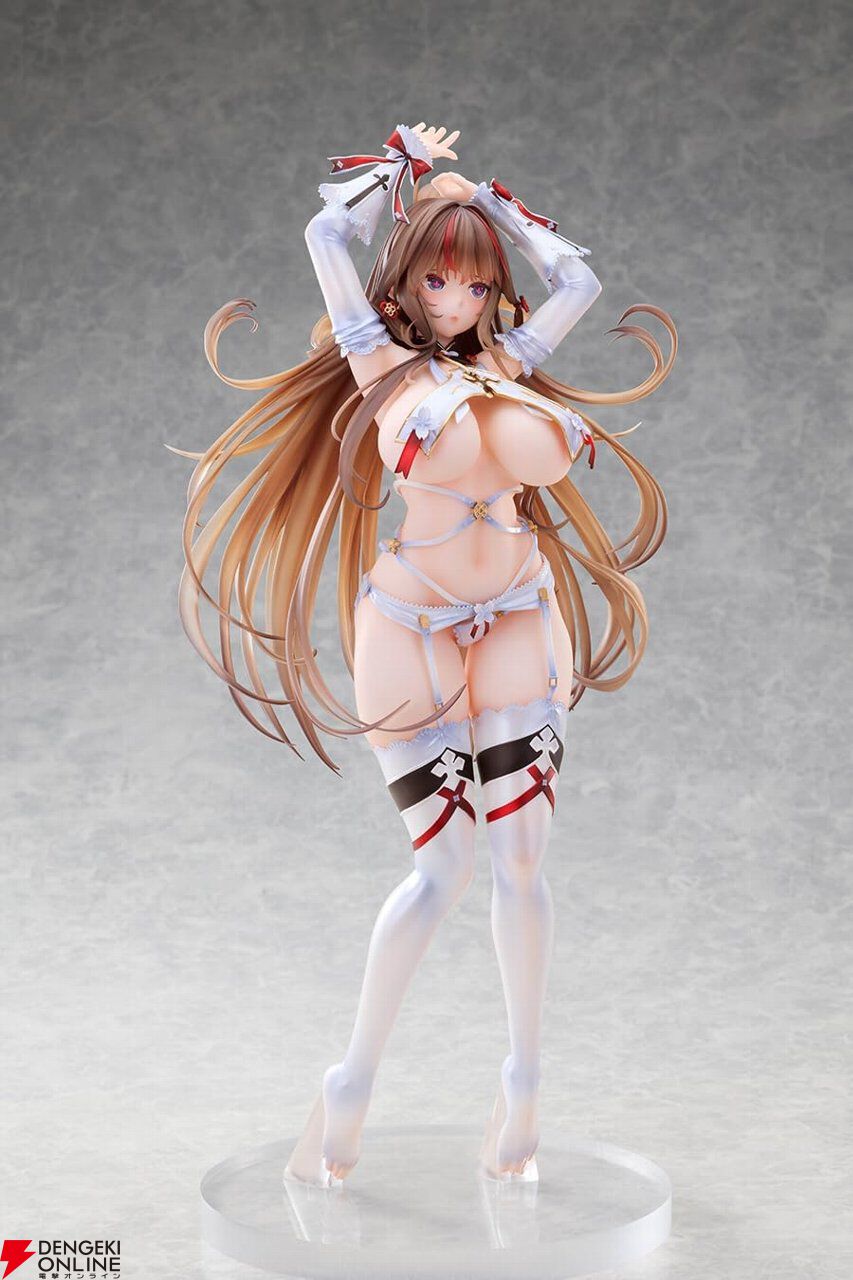 『シノビマスター 閃乱カグラ』鴇がでっかい1/4スケール（全高約40.5cm）でフィギュア化。抱き枕カバーのイラストモチーフで色気もすっごい