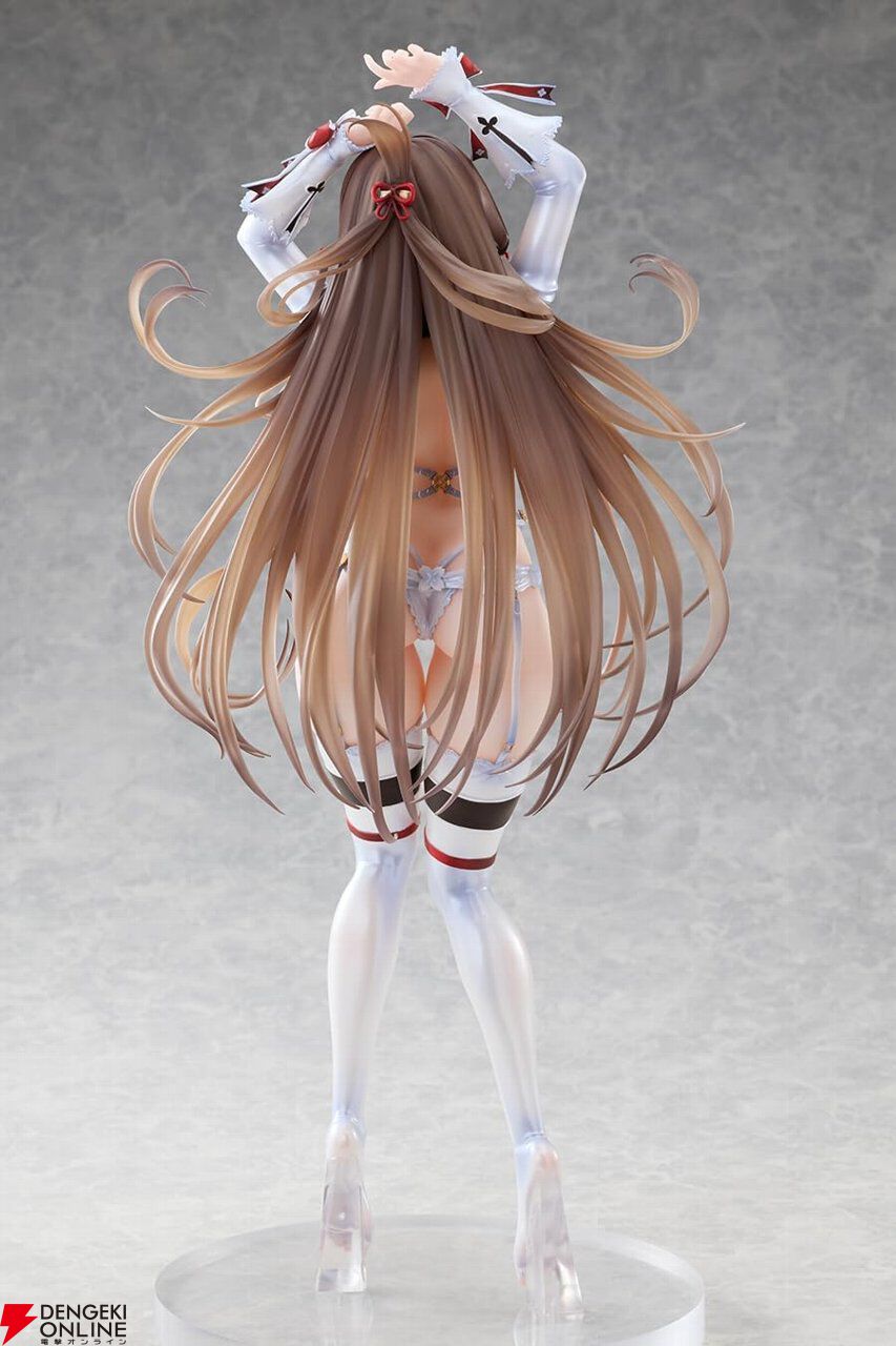 『シノビマスター 閃乱カグラ』鴇がでっかい1/4スケール（全高約40.5cm）でフィギュア化。抱き枕カバーのイラストモチーフで色気もすっごい