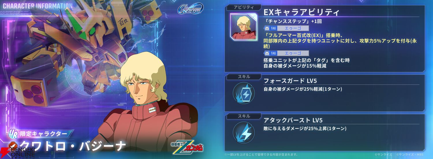 『SDガンダム ジージェネレーション エターナル（ジージェネ）』