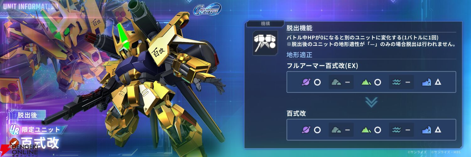 『SDガンダム ジージェネレーション エターナル（ジージェネ）』