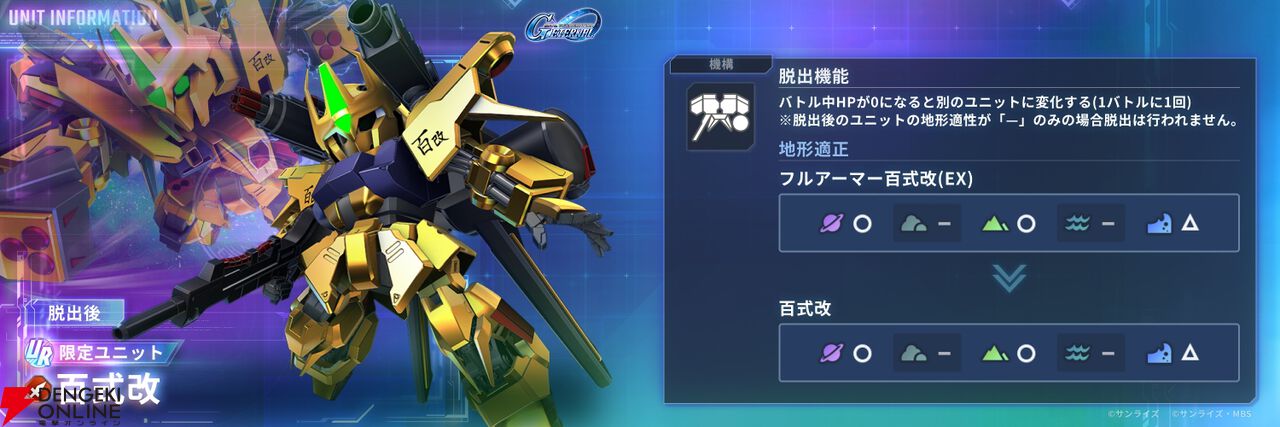 『SDガンダム ジージェネレーション エターナル（ジージェネ）』