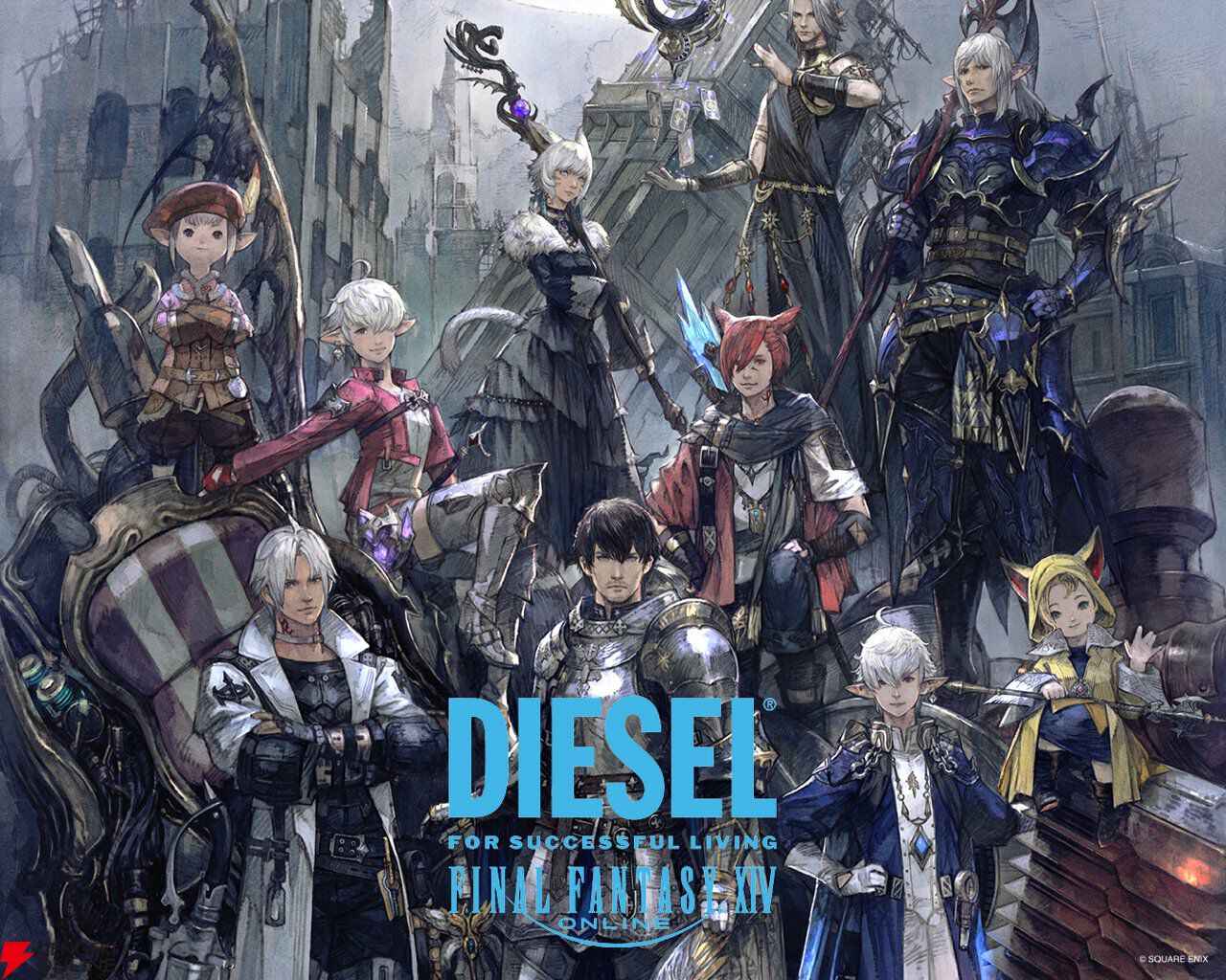 『FF14』×ディーゼルコラボプロジェクトの全貌が公開。9/16のポップアップストアを皮切りに本格始動