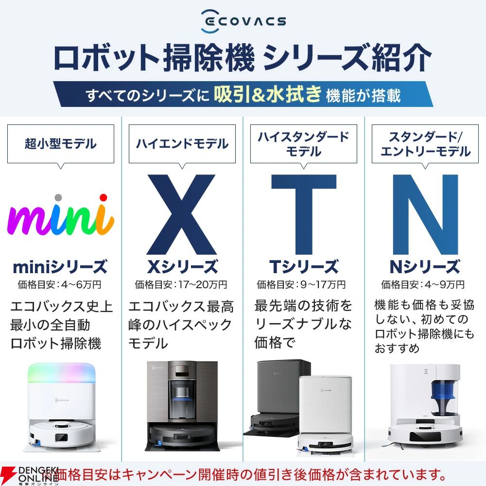 エコバックスのロボット掃除機『DEEBOT X2 COMBO』