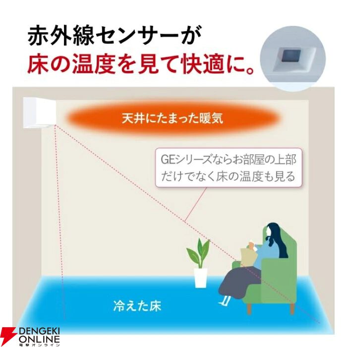 三菱電機の10畳用エアコン『霧ヶ峰 MSZ-GE2826-W-SET』