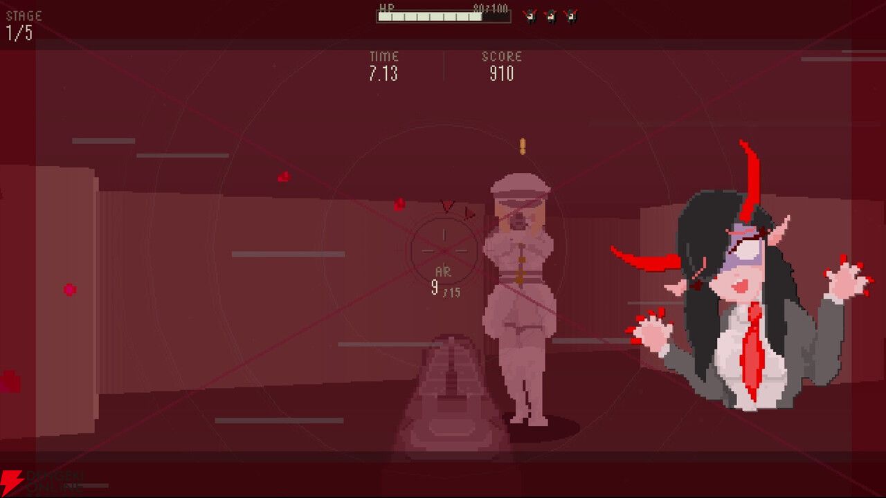サキュバスに呪われて天使の施設へカチコミ!? 高速FPS『サツバツサッキュバス』2026年Steamで配信