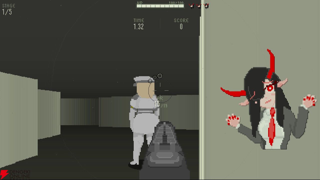 サキュバスに呪われて天使の施設へカチコミ!? 高速FPS『サツバツサッキュバス』2026年Steamで配信