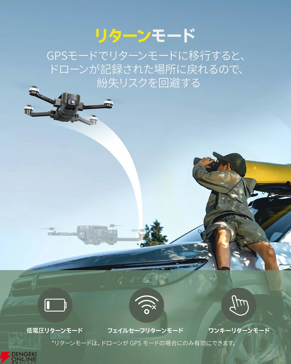Holy Stone 4Kカメラ GPS搭載ドローン『HS720E』