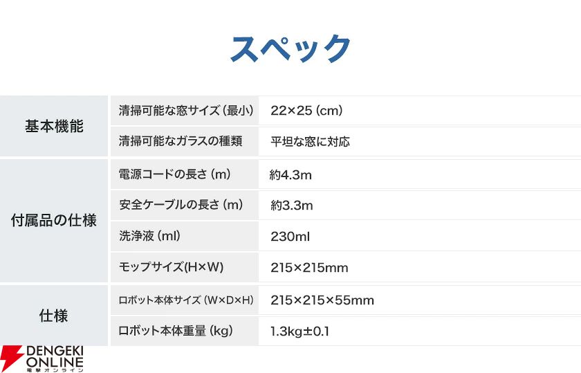 エコバックス 小型窓 ロボット掃除機『WINBOT MINI』