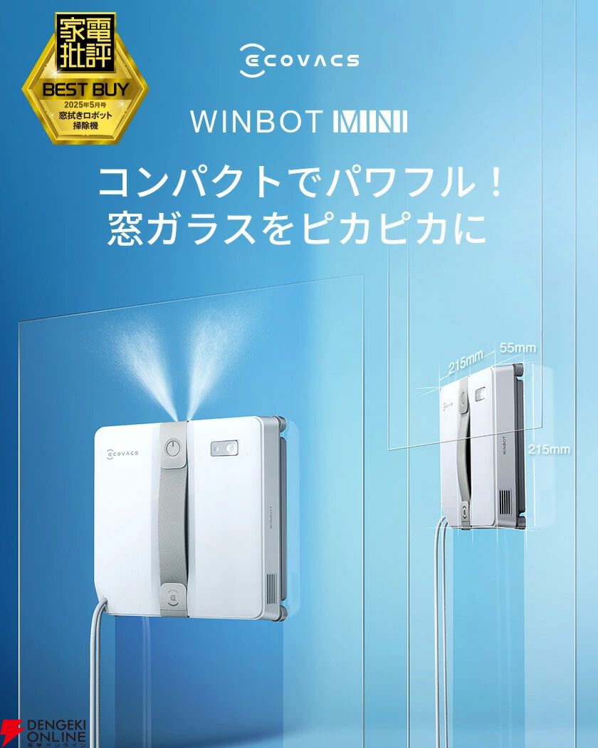 エコバックス 小型窓 ロボット掃除機『WINBOT MINI』