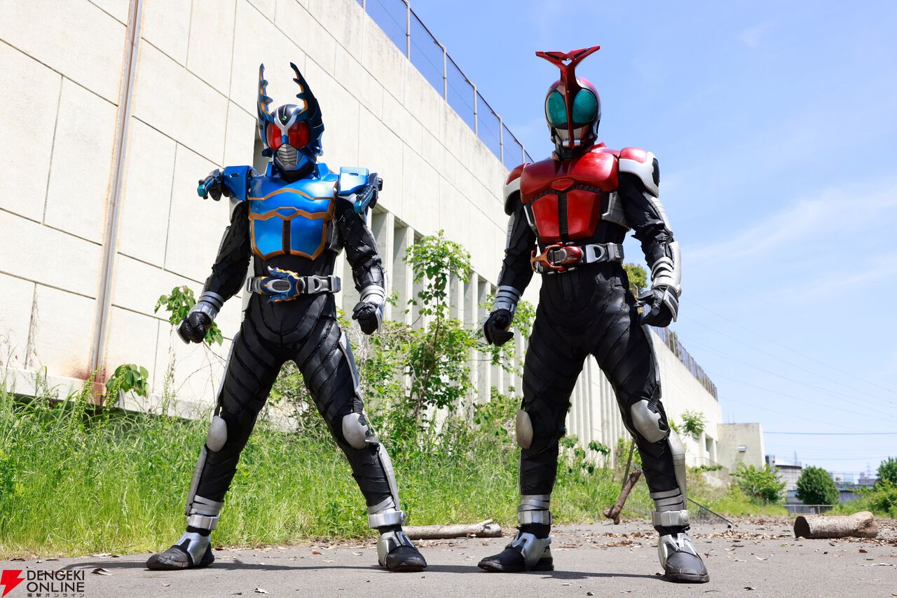 仮面ライダーカブト20th』カブトとガタックが並ぶ場面写真公開