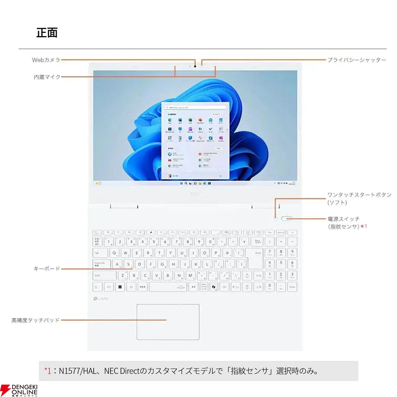 NECノートPC『LAVIE Direct N15』