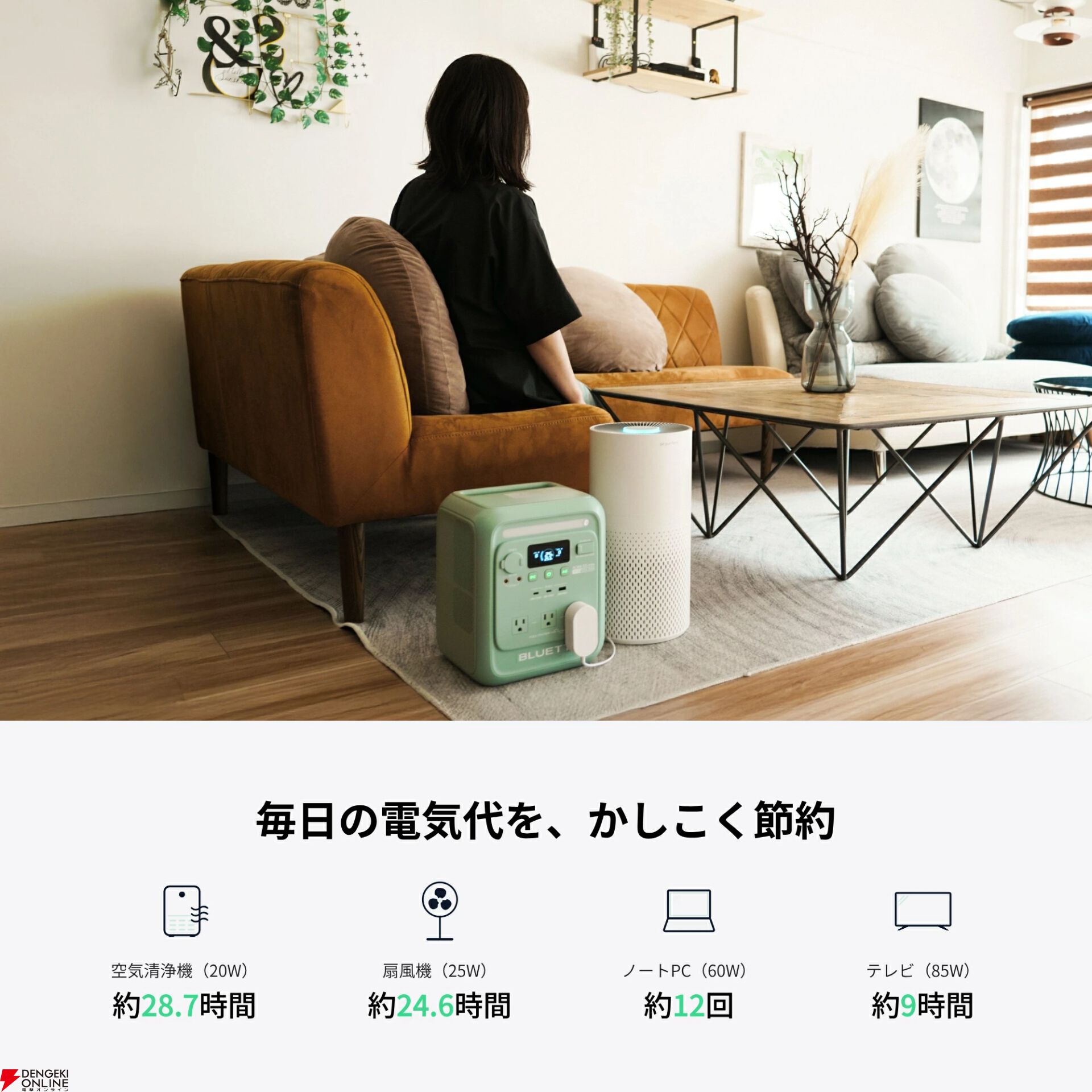 BLUETTI ポータブル電源ソーラーパネルセット『AORA 100 mini+PV100
