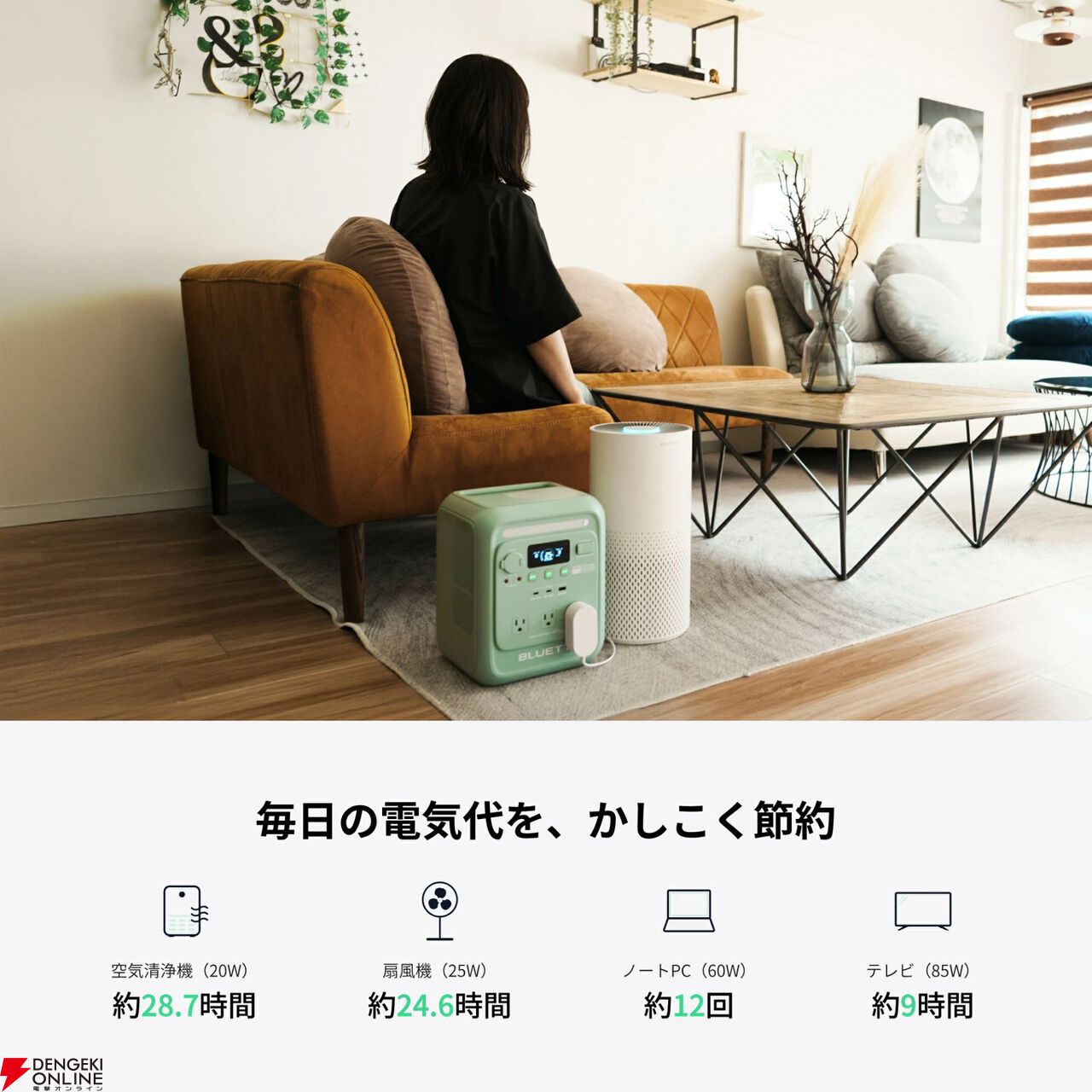 BLUETTI ポータブル電源ソーラーパネルセット『AORA 100 mini+PV100