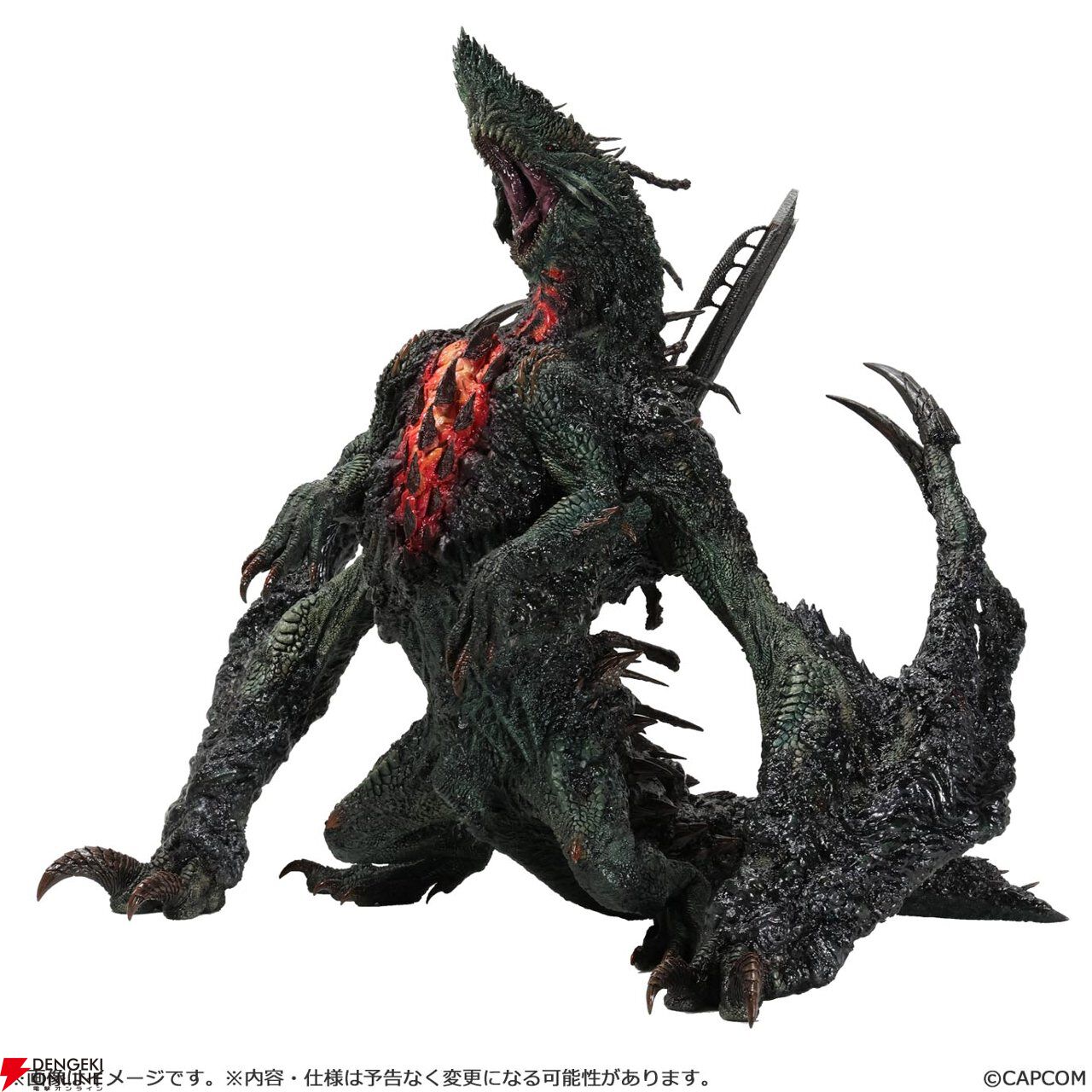 『モンハン』ゴグマジオスが全高約43cmの超ド級サイズでフィギュア化。生物的質感や体表を覆う油、赤熱表現などをリアルに再現