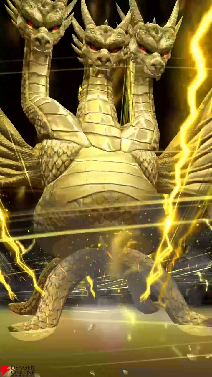 『LINE：モンスターファーム』に『ゴジラ』が上陸！ ファンも驚きの再現とゴジラやキングキドラなどを育成して、自分だけの大怪獣バトルを！