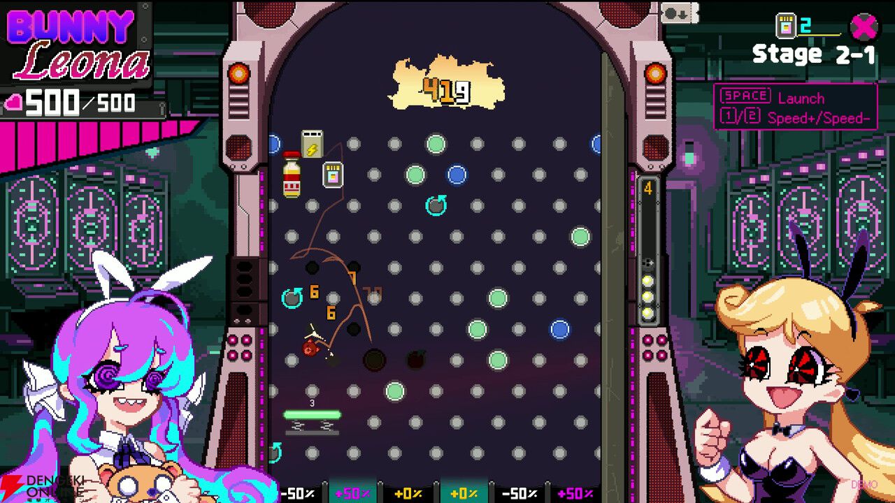 借金返済パチンコ風ローグライク『ハイローラーペニー』初のSteam体験版が配信。新バニーガールも登場