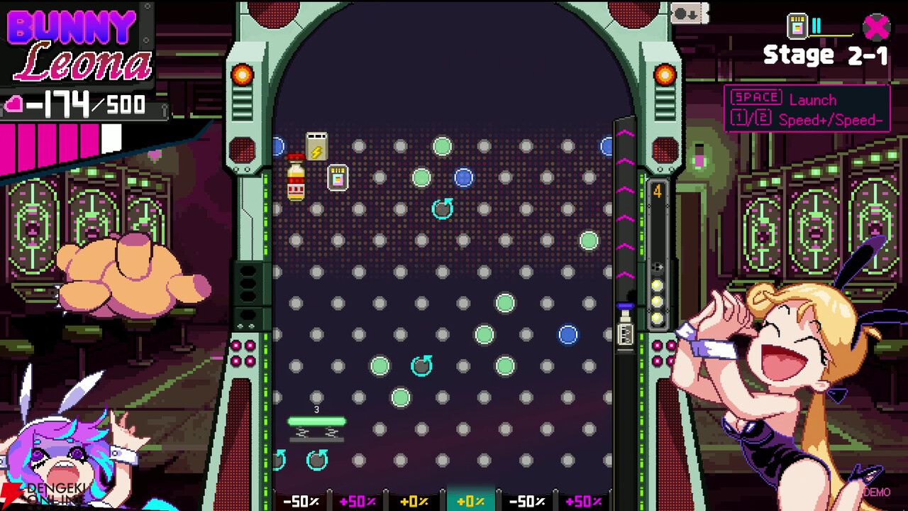 借金返済パチンコ風ローグライク『ハイローラーペニー』初のSteam体験版が配信。新バニーガールも登場