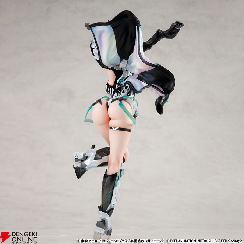 『楽園追放』ガブリエルがフィギュア化。柔らかなボディラインとジャケットのオーロラカラー塗装に注目